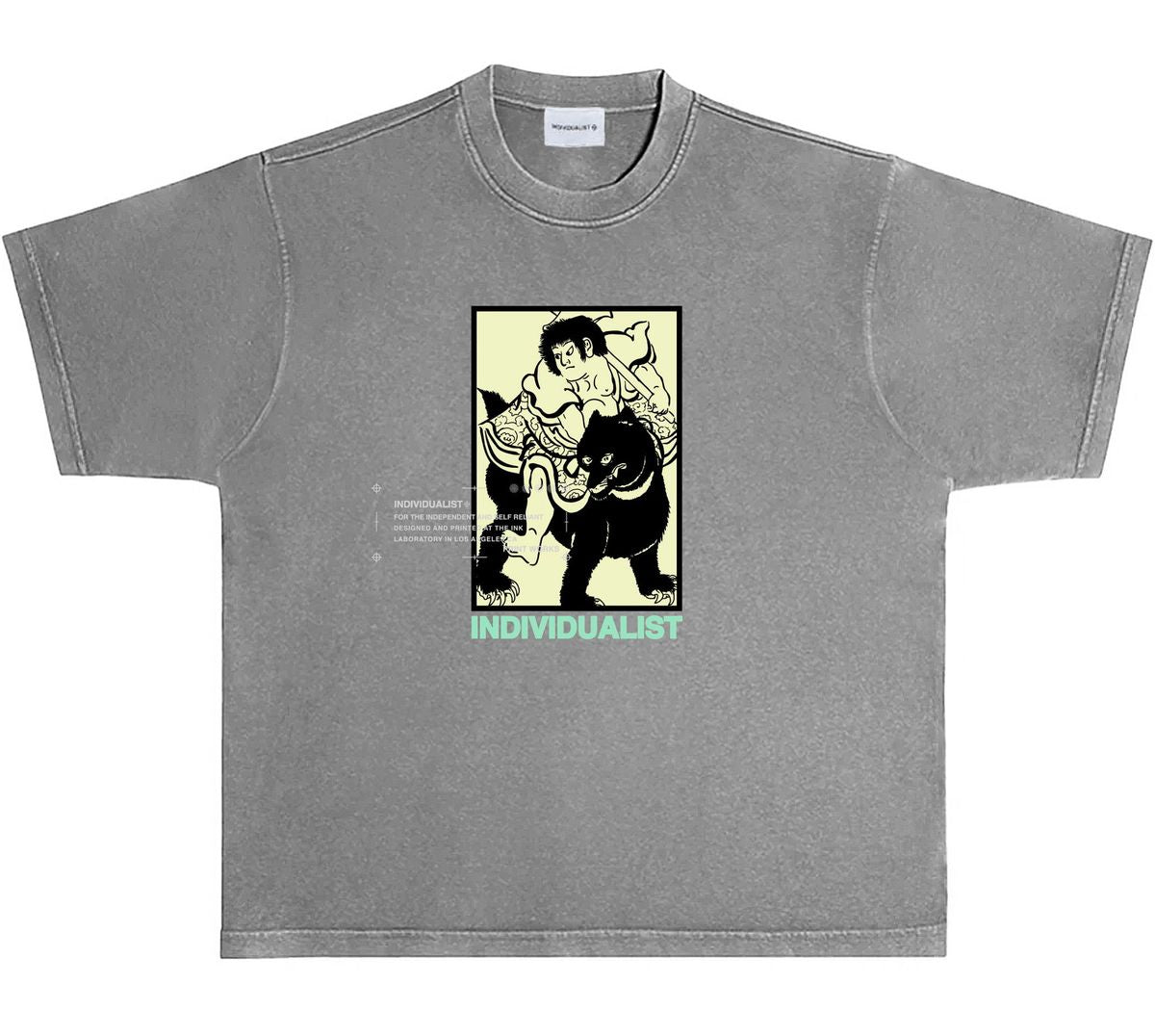 Individualist “Kintaro Box” Charcoal Tee