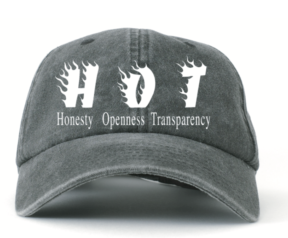 JUNGLES JUNGLES "HOT" Wash Black Distressed Cap