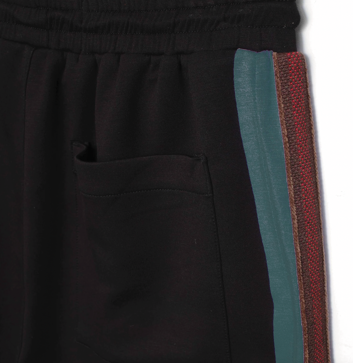 JUNGLES JUNGLES "Weave Panel" Black/Green Pants