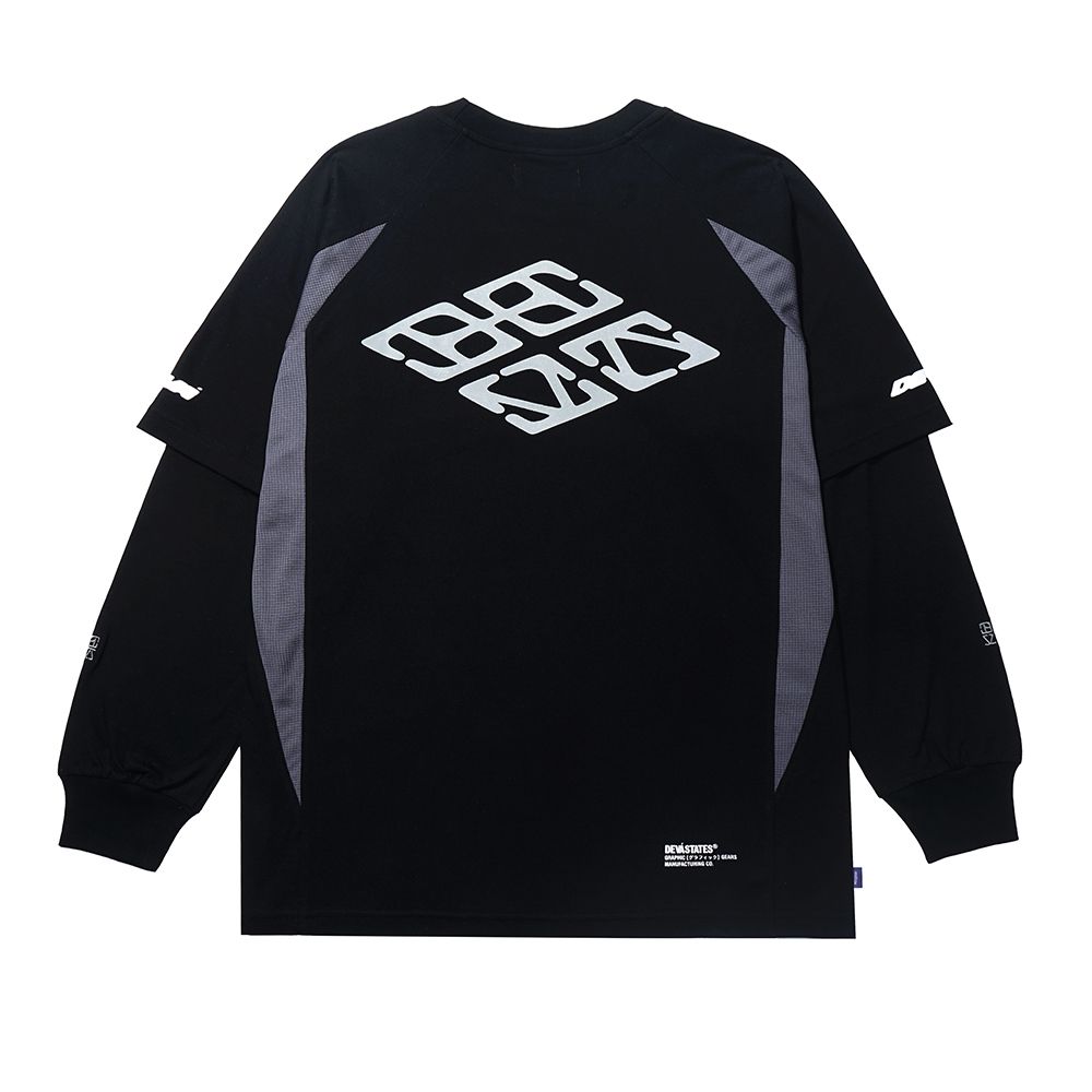 Devá States "Double Layered" Black Longsleeve T-Shirt