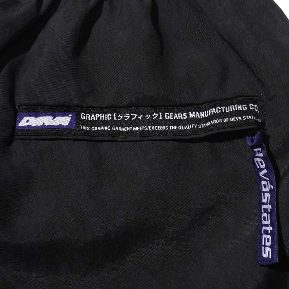 Devá States "Micro" Black Printed Nylon Trekker Pants