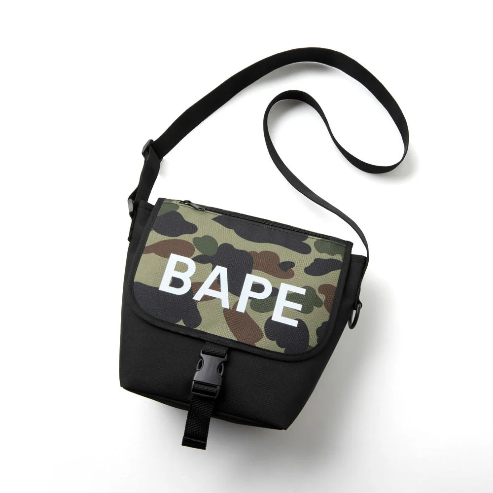BAPE Shoulder Bag "BAPE" Green Camo