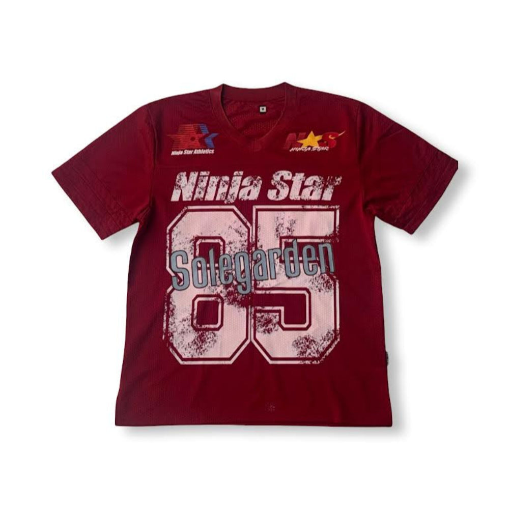 Sole Garden x FUJIMOTO Design “Ninja Star” Red Jersey
