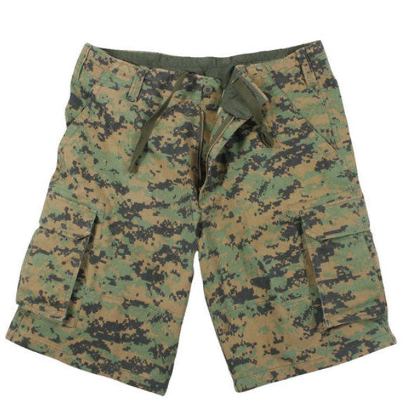 Rothco "Woodland Digital" Vintage Paratrooper Cargo Shorts
