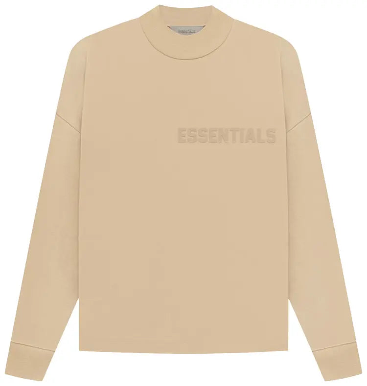 Essentials “Front Logo Sand” Longsleeve