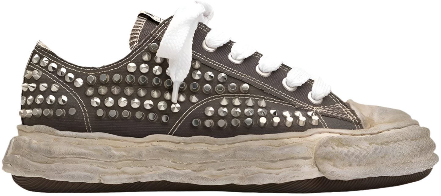 Maison Mihara Yasuhiro Peterson "Grey Studded" Canvas Low