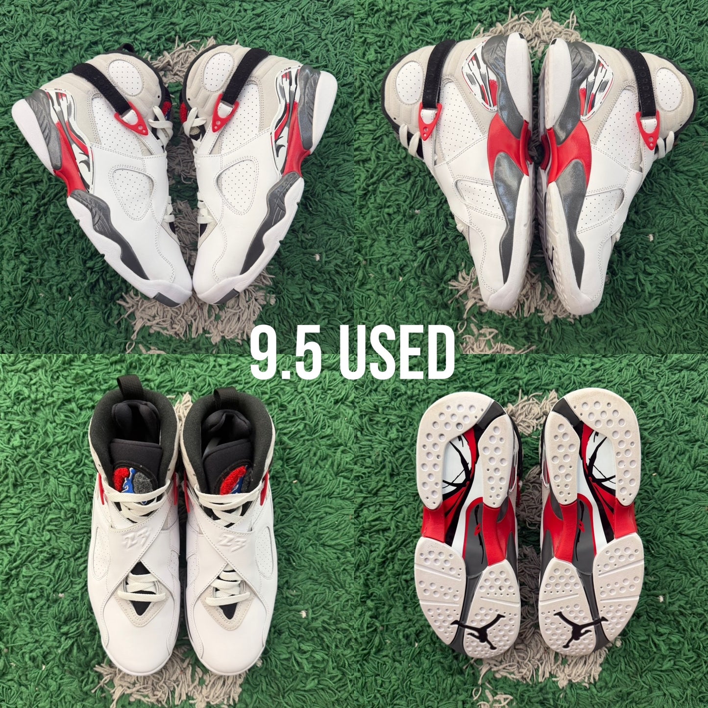 Jordan 8 Retro "White True Red Bugs Bunny" 2025 USED