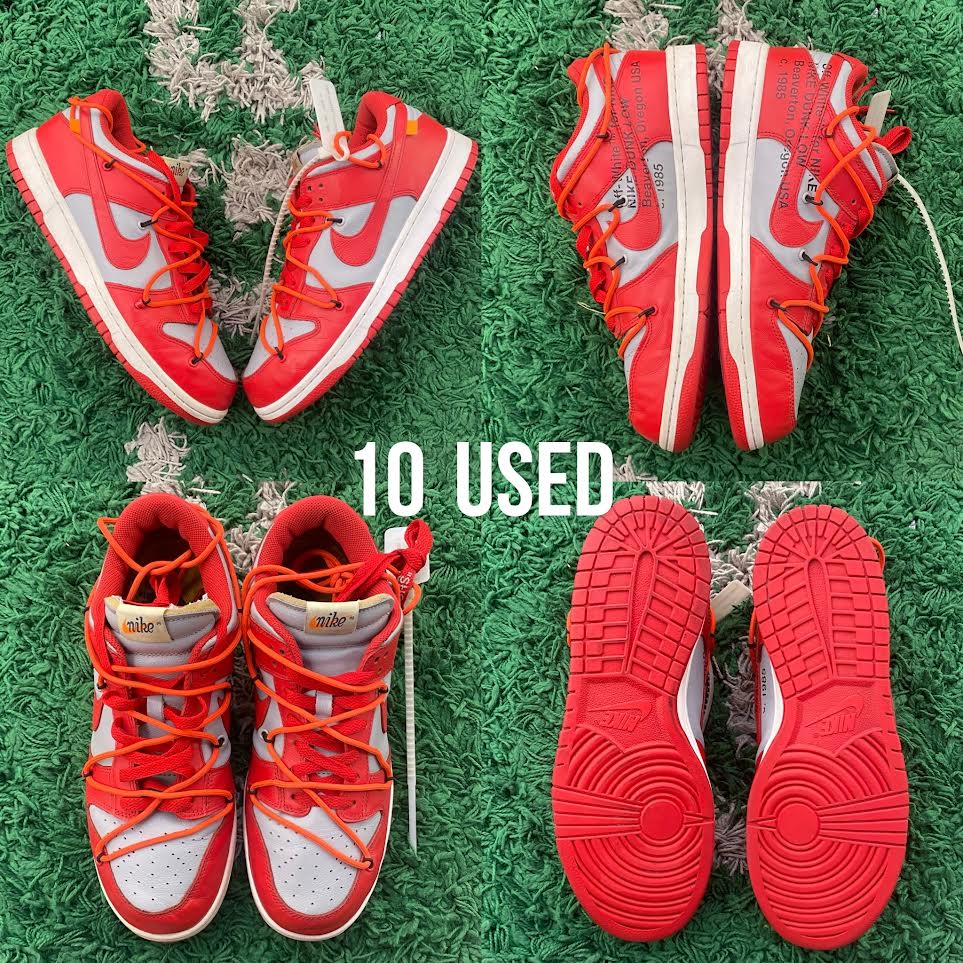 Nike Dunk Low “Off-White University Red” USED