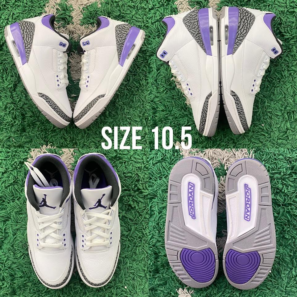Air Jordan 3 Retro “Dark Iris” USED