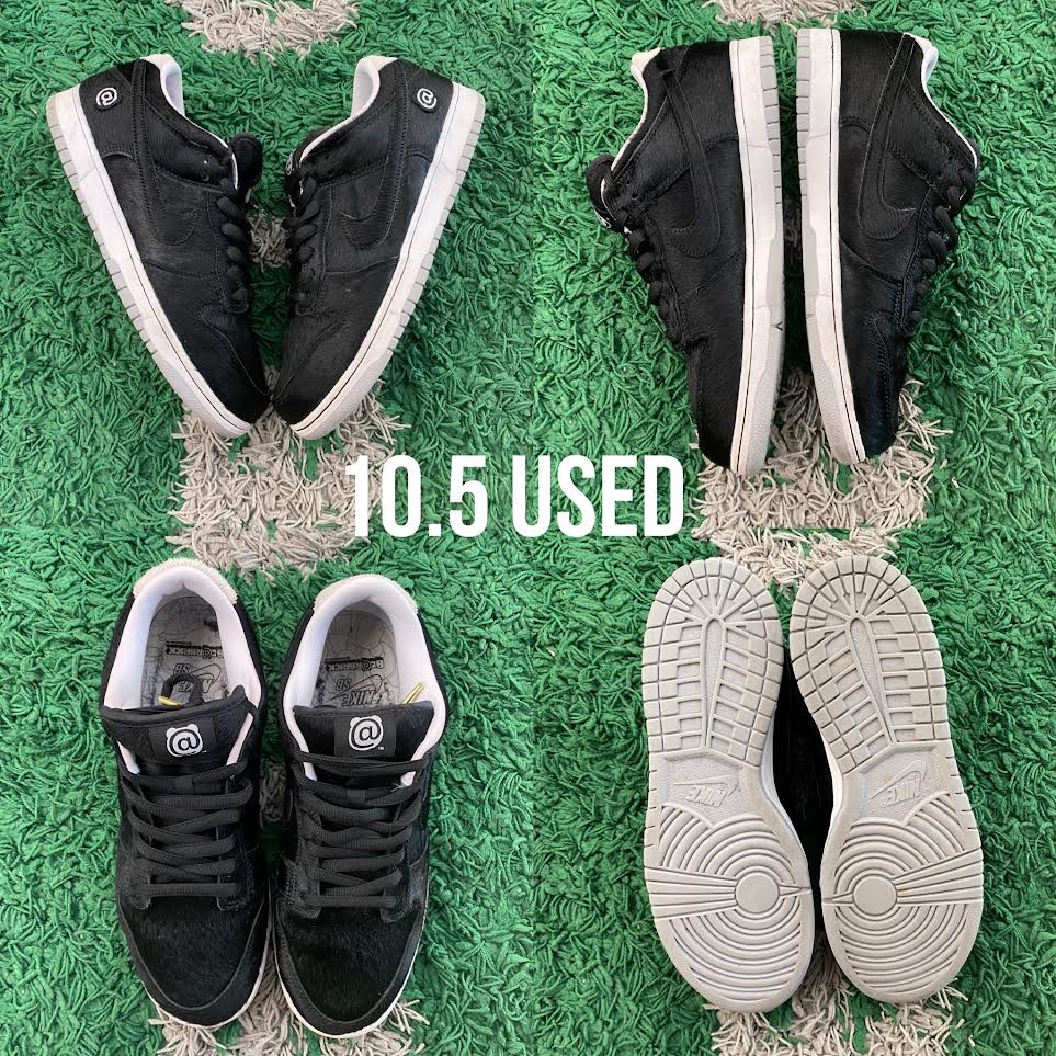 Nike SB Dunk Low x Medicom Toy "Pony Hair 2020" USED