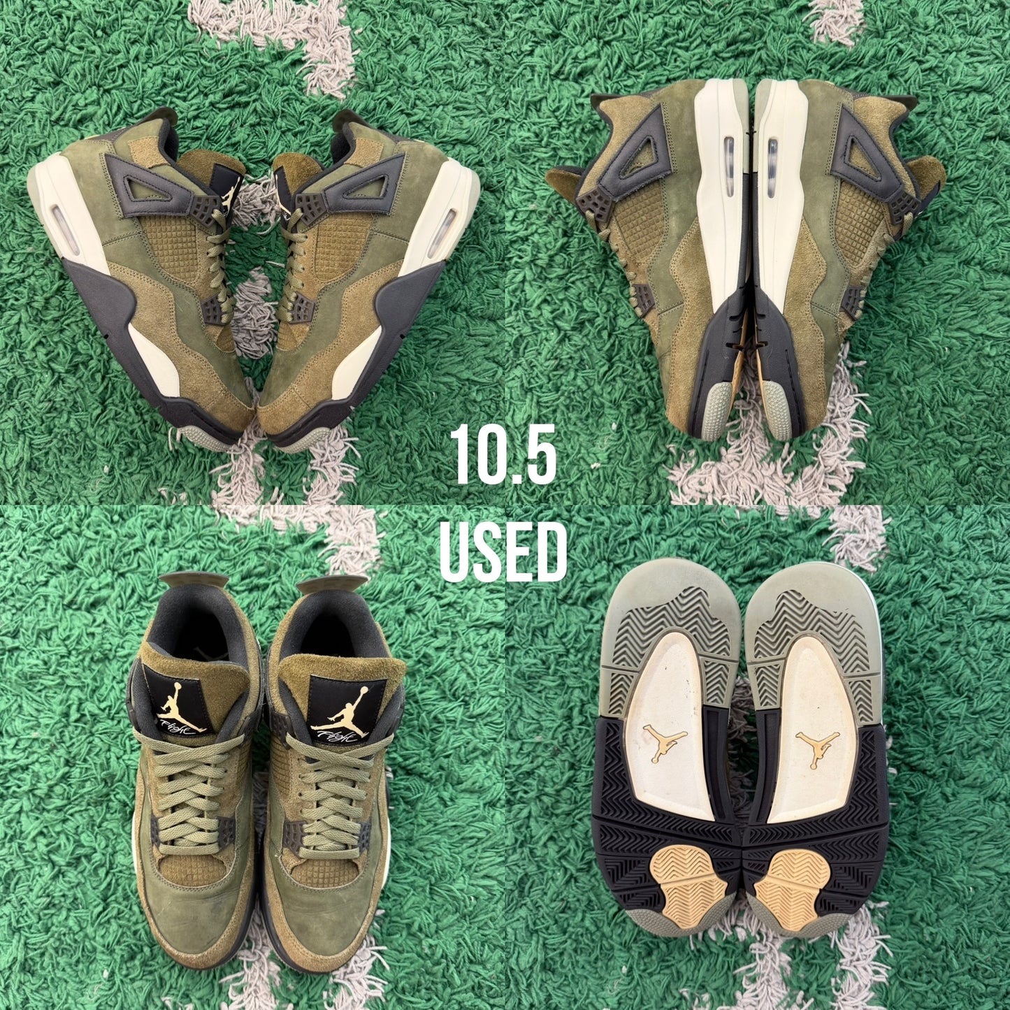 Air Jordan 4 Retro "Craft Olive" USED