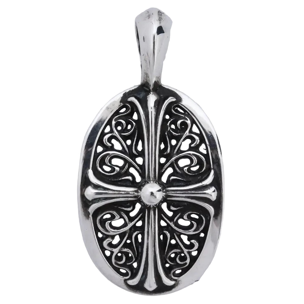 Chrome Hearts Sivler 935 'Classic Oval Guardian' Pendant