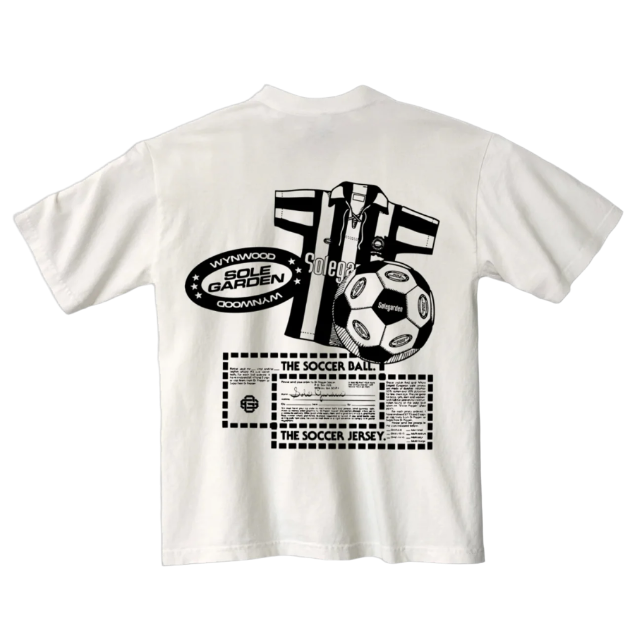 Sole Garden "Sole Garden FC" Off White Tee