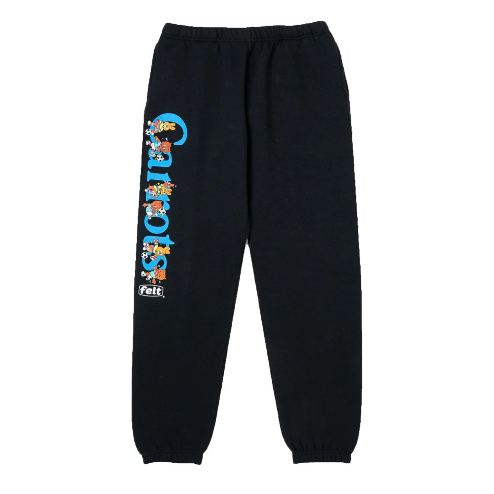 FELT x Carrots by Anwar Carrots "Wordmark" Black Sweatpants
