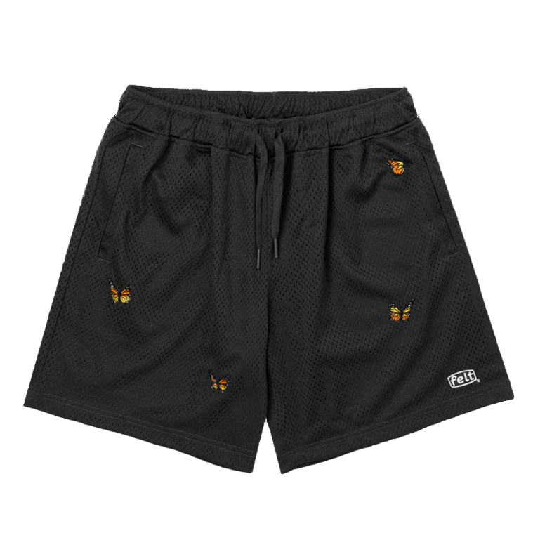FELT "Home Team" Black Mesh Shorts