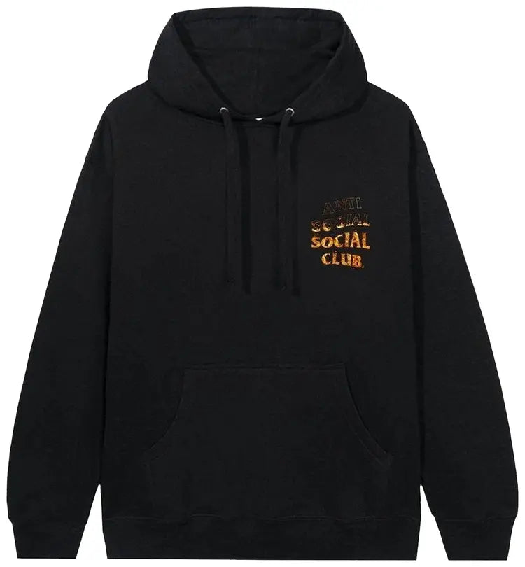 Anti Social Social Club "A Fire Inside Flame" Black Hoodie