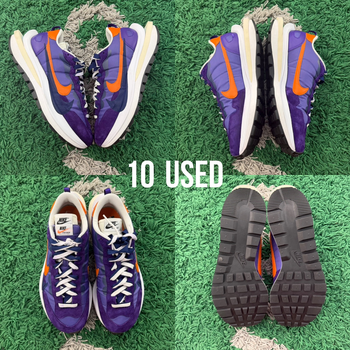 Nike Vaporwaffle x Sacai 'Dark Iris' USED