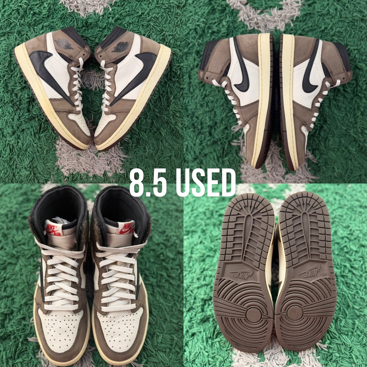 Air Jordan 1 High OG x Travis Scott "Mocha" USED