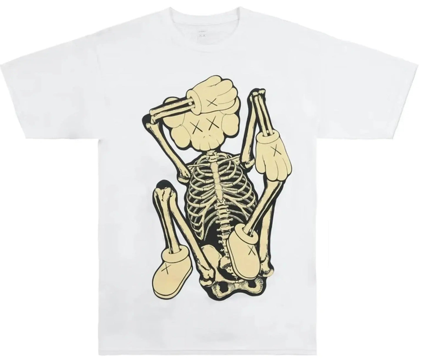 KAWS "Skeleton New Fiction White" T-shirt