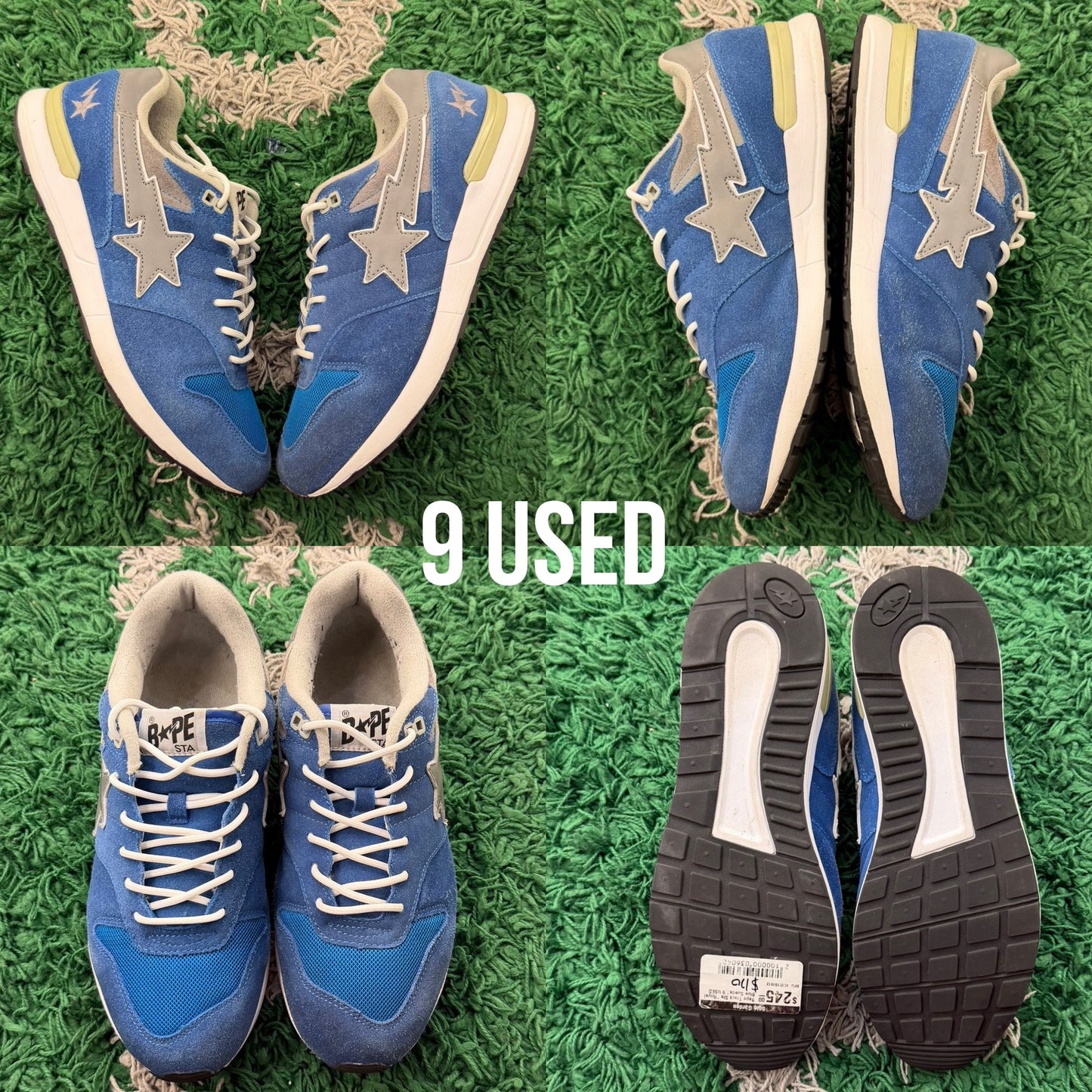 Bape Track Sta "Royal Blue Suede" USED