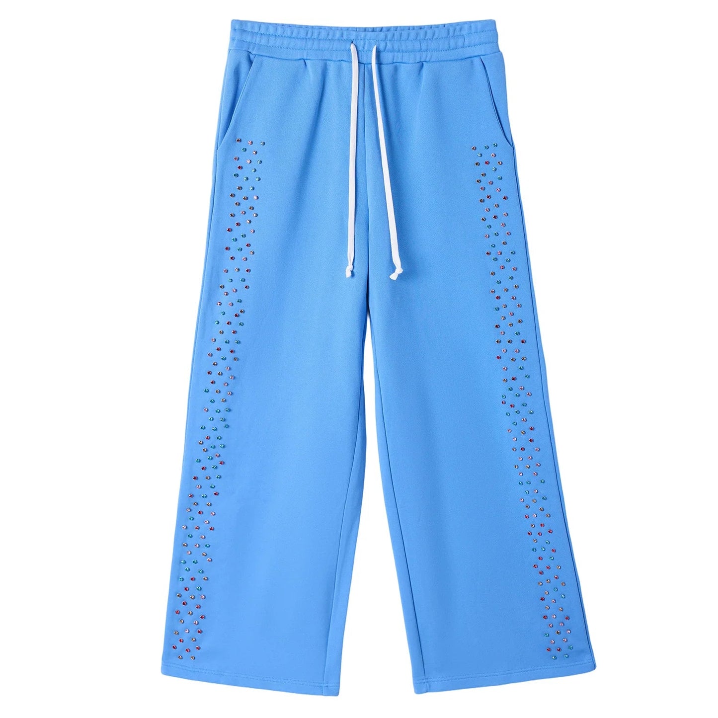 AZVA "Crystal Cactus' Baby Blue Sweatpants