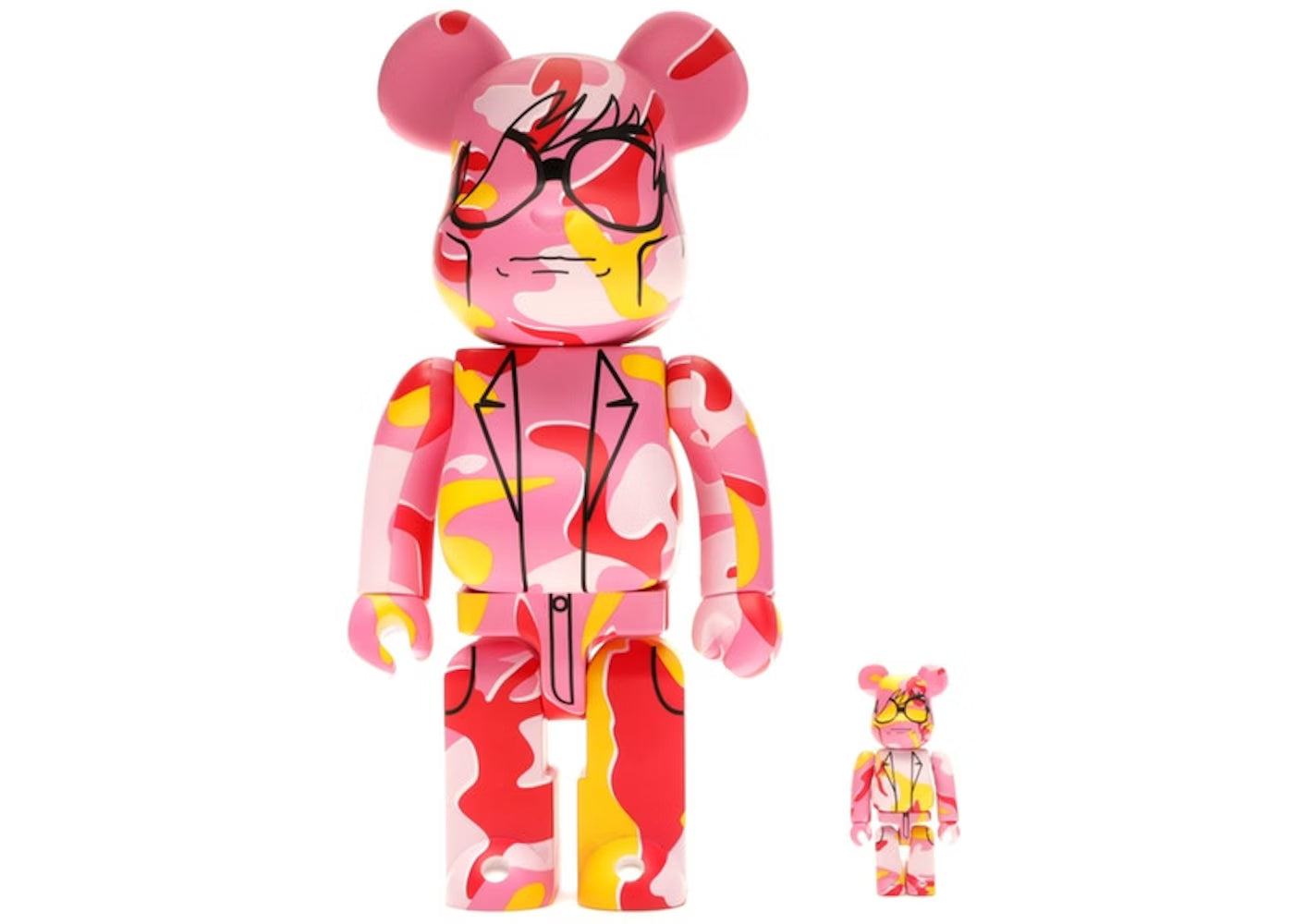 Be@rBrick Andy Warhol Camo Ver. 100% & 400% Set