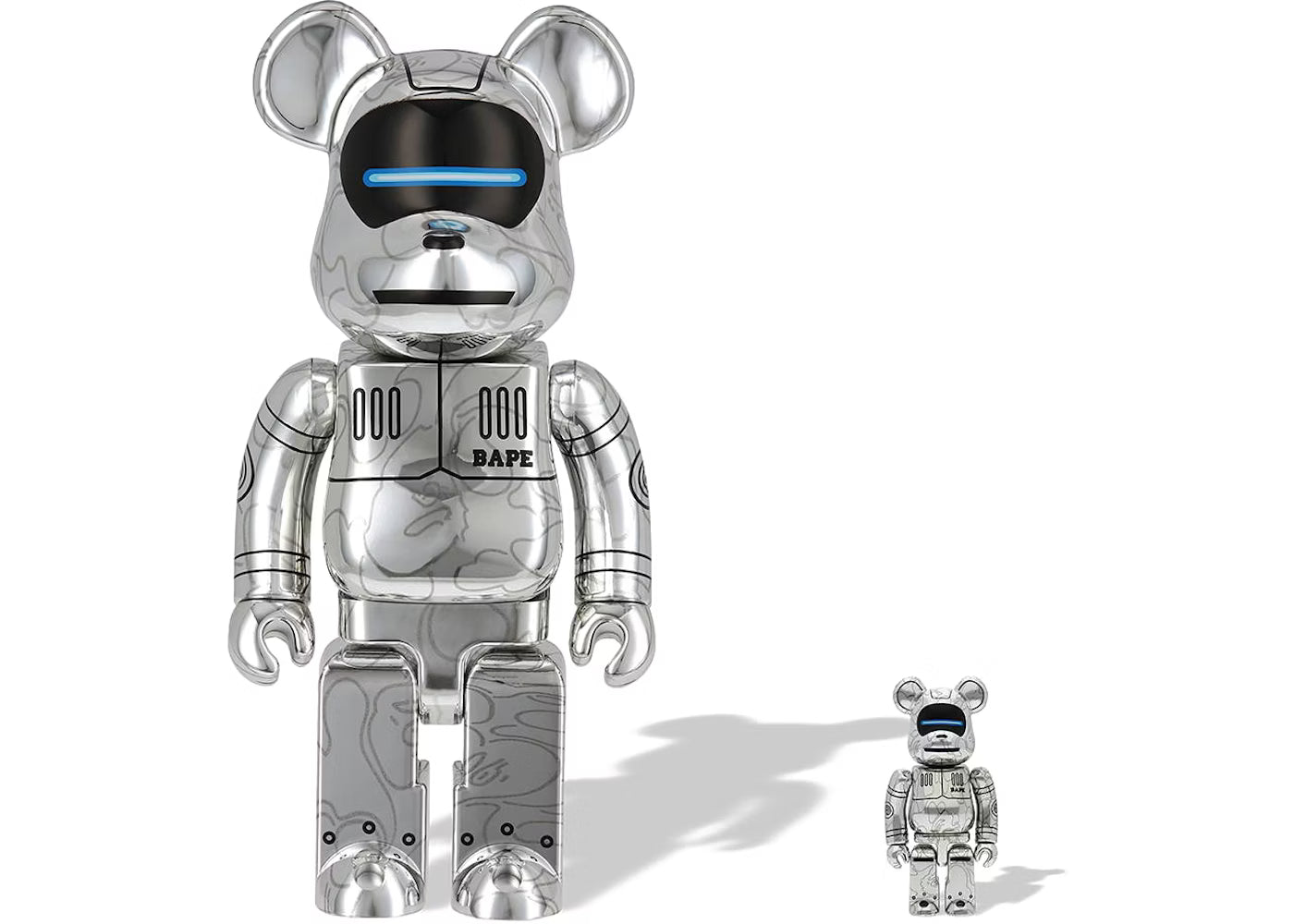 Be@rBrick x BAPE x Hajime Sorayama Baby Milo 100% & 400% Set