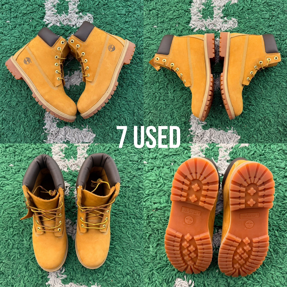 Timberland 6" "Premium Waterproof Boot" Wheat USED