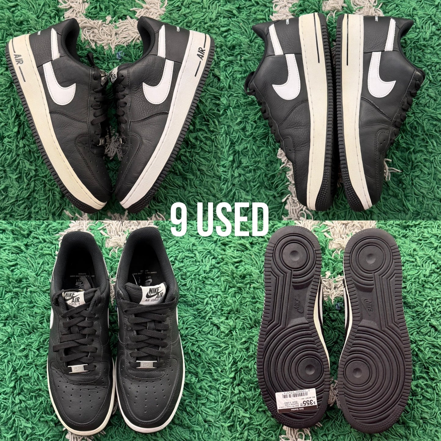 Nike Air Force 1 Low x Supreme x CDG "Black" USED