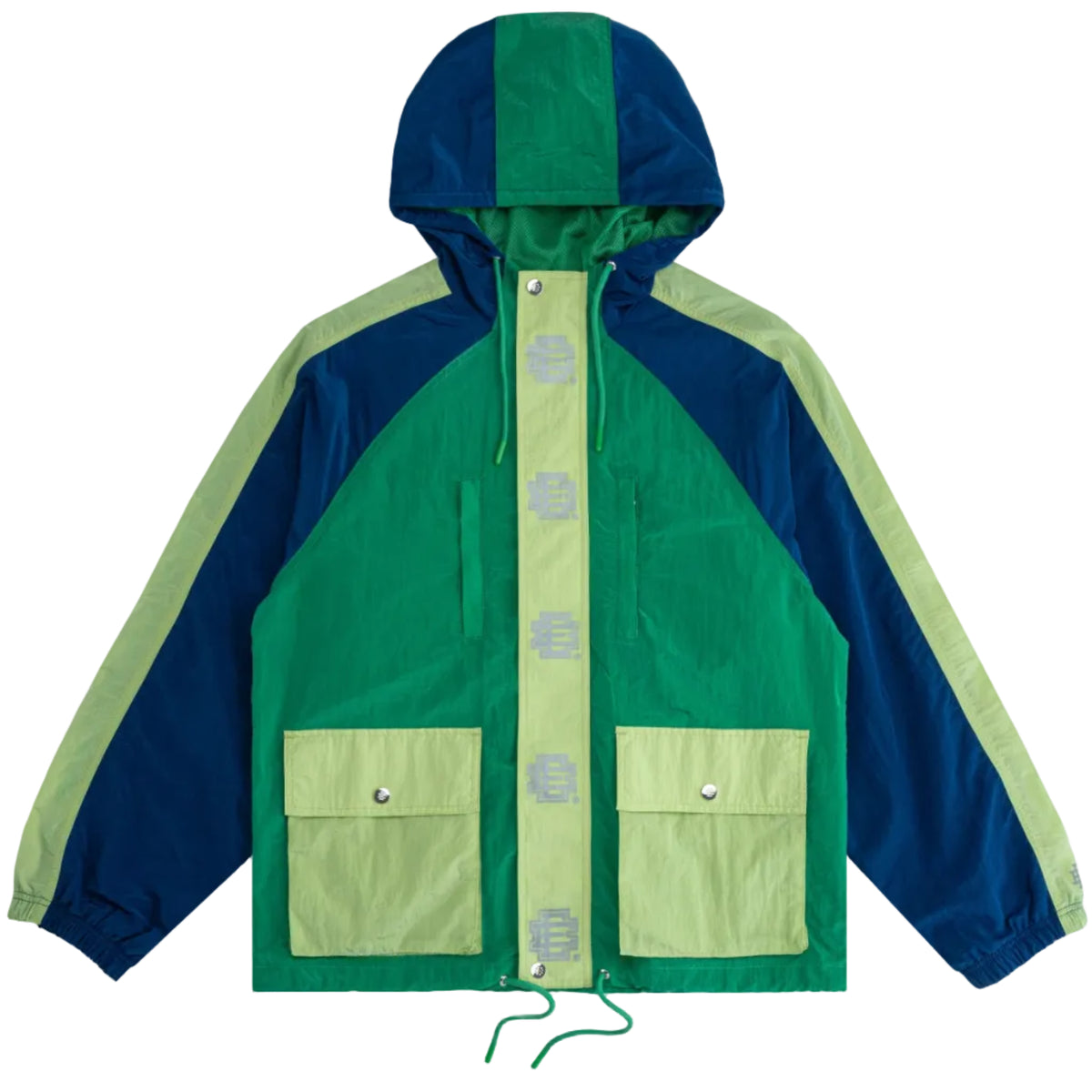 Eric Emanuel EE Green/Blue Nylon Windbreaker