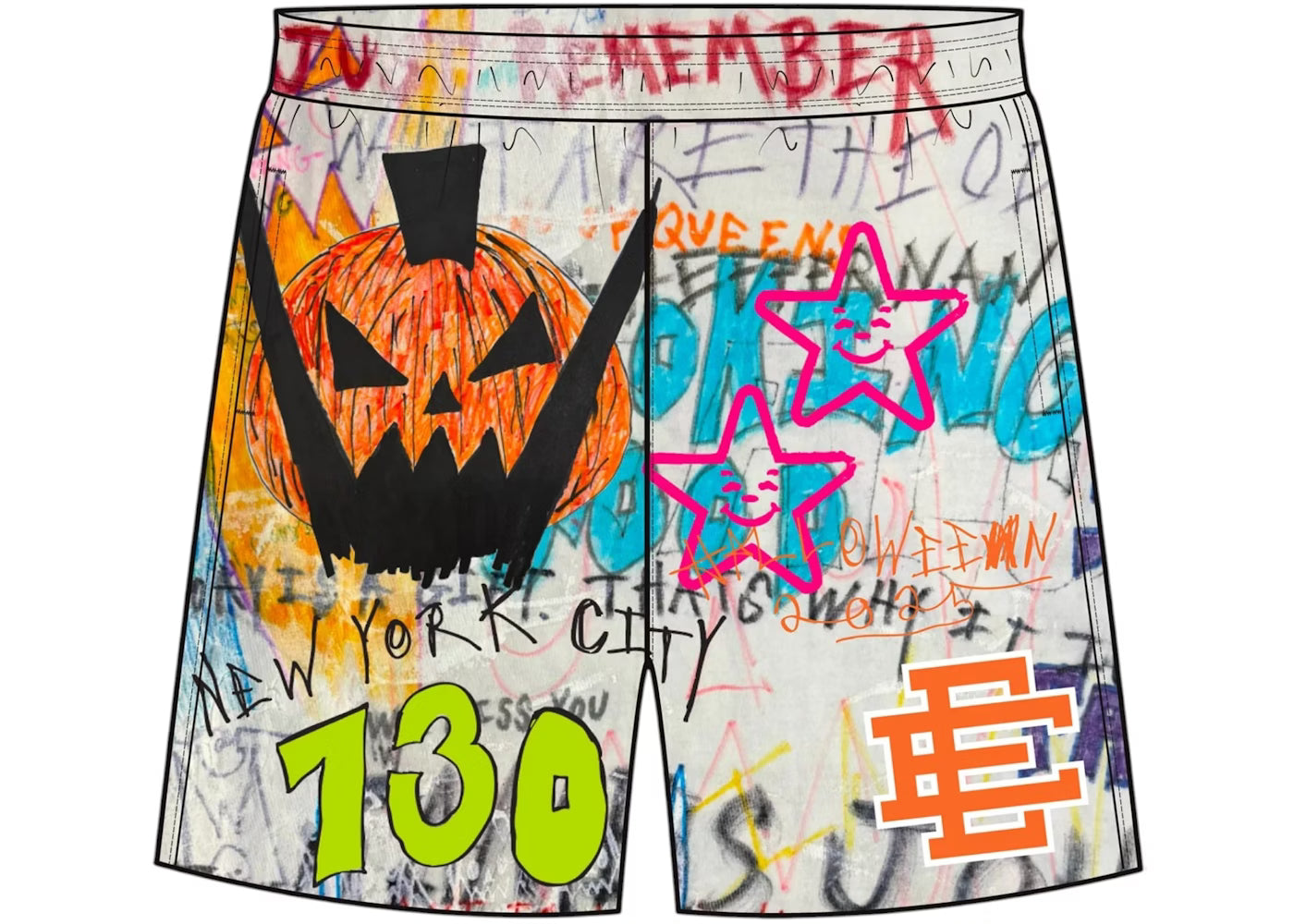 Eric Emanuel EE "Asspizza Halloween" Shorts