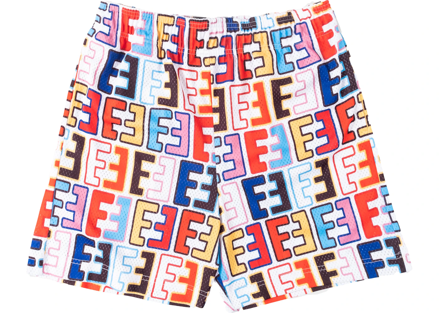 Eric Emanuel "Eendi Monogram" Multi/White EE Basic Shorts