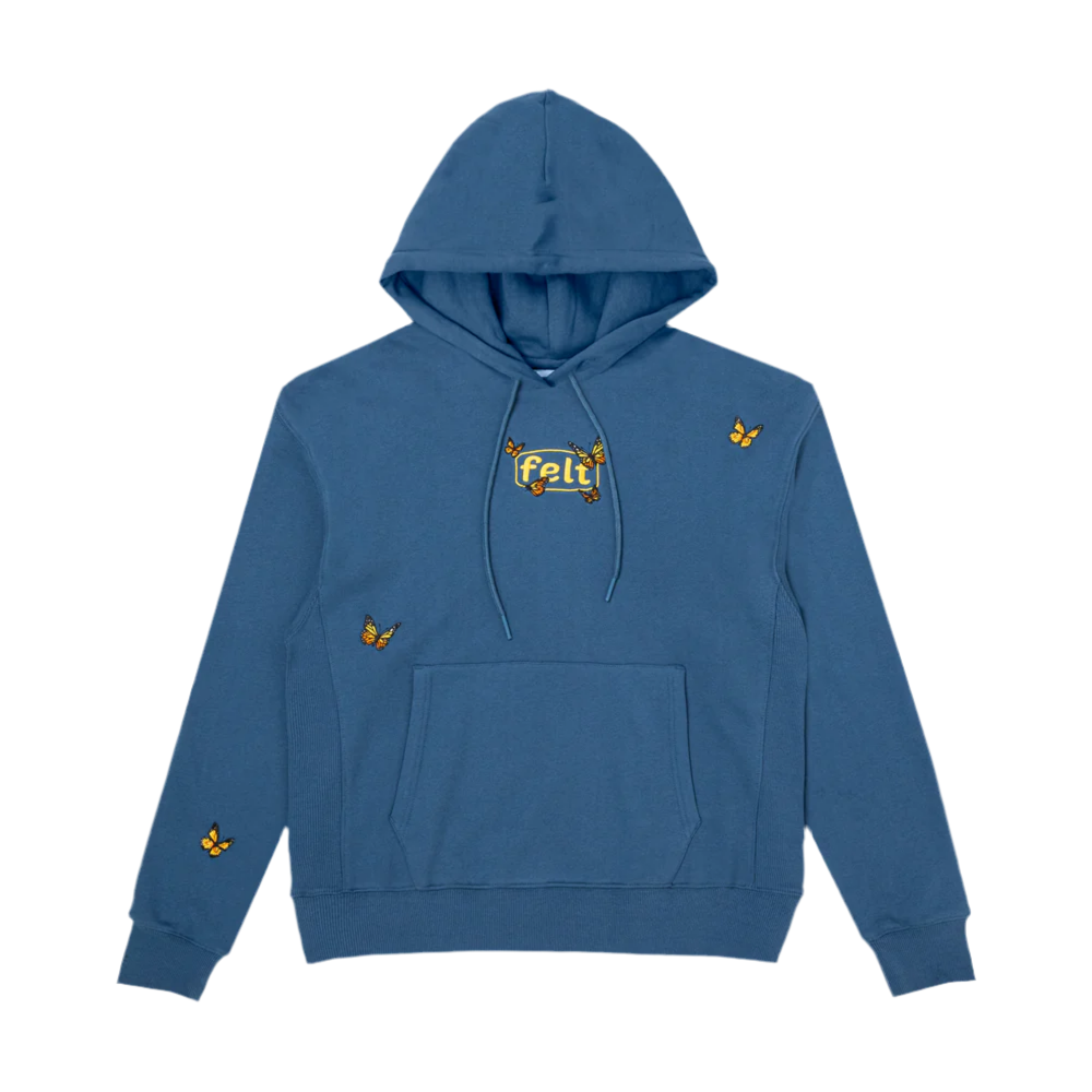 FELT "Butterfly" Stone Blue Hoodie