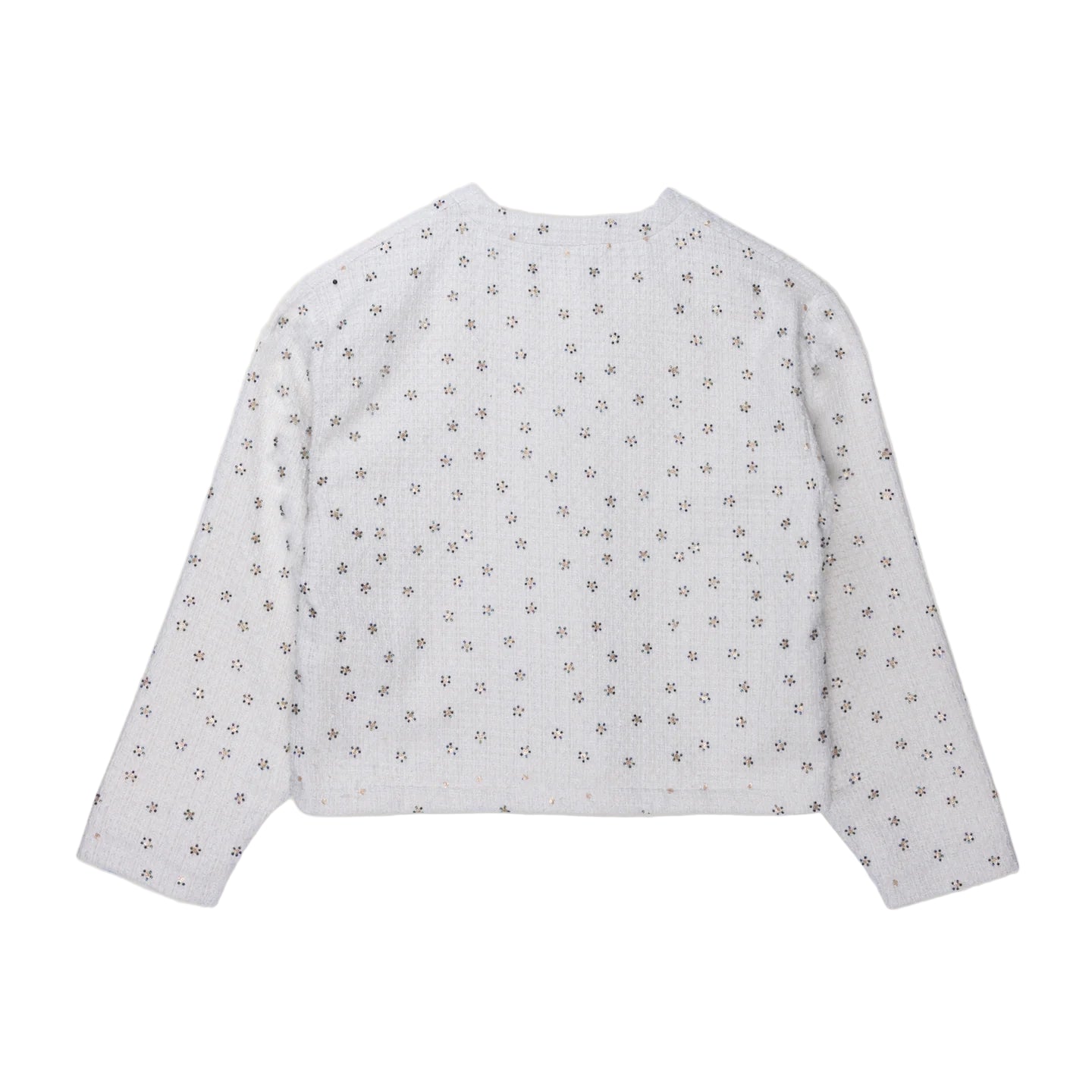 Honor The Gift "Gifted Floral" Beaded White Cardigan