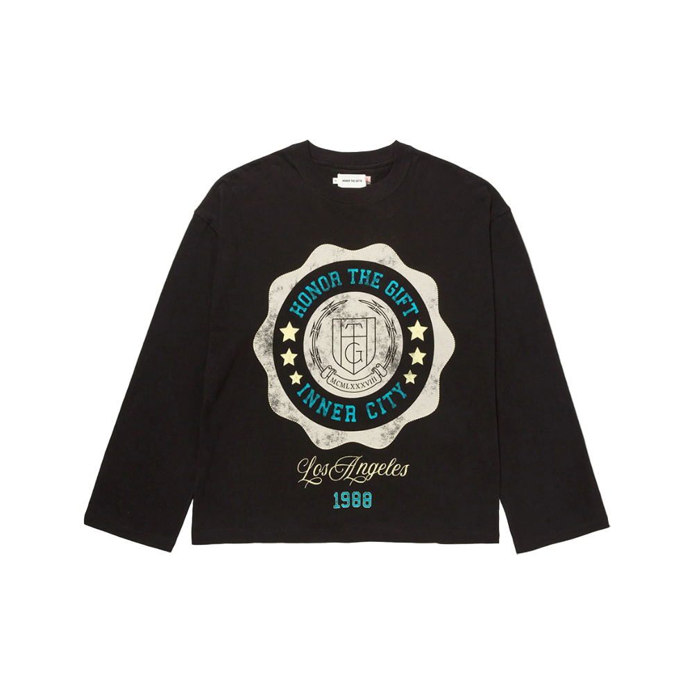 Honor The Gift "HTG Seal Logo" Black Longsleeve