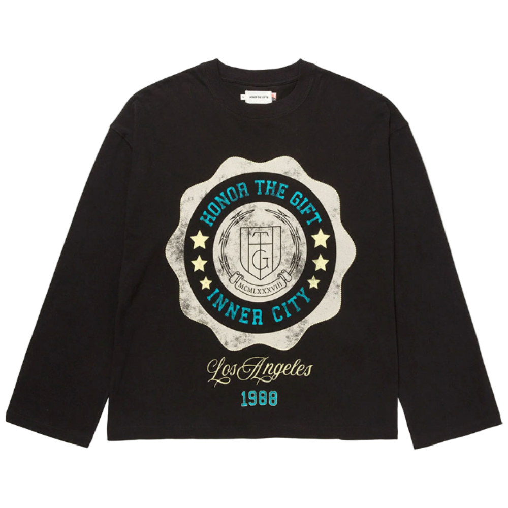 Honor The Gift "HTG Seal Logo" Black Longsleeve
