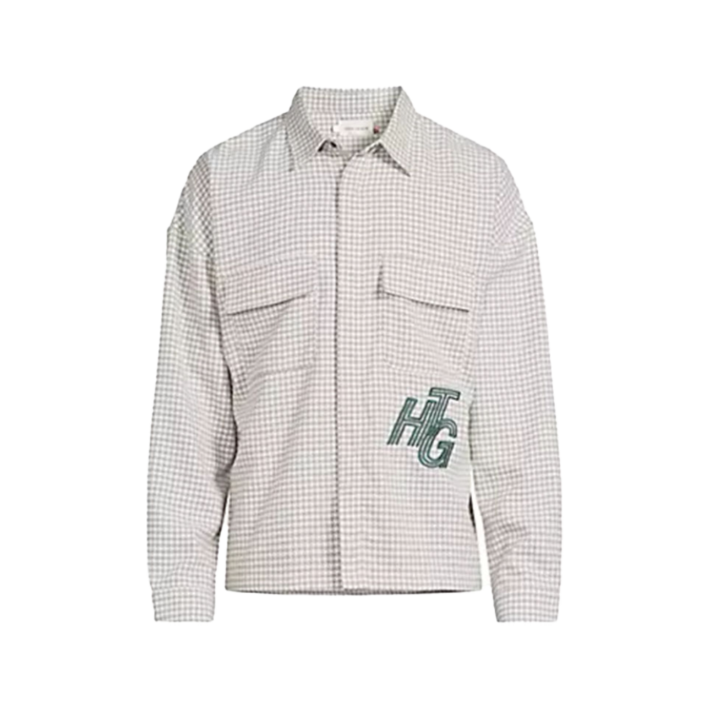 Honor The Gift "Houndstooth" Bone Throwover Flannel Shirt