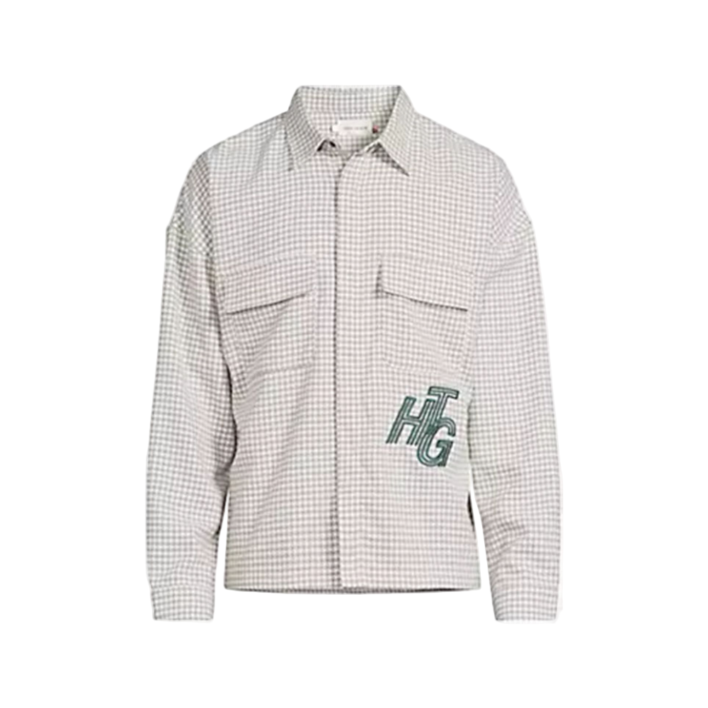 Honor The Gift "Houndstooth" Bone Throwover Flannel Shirt
