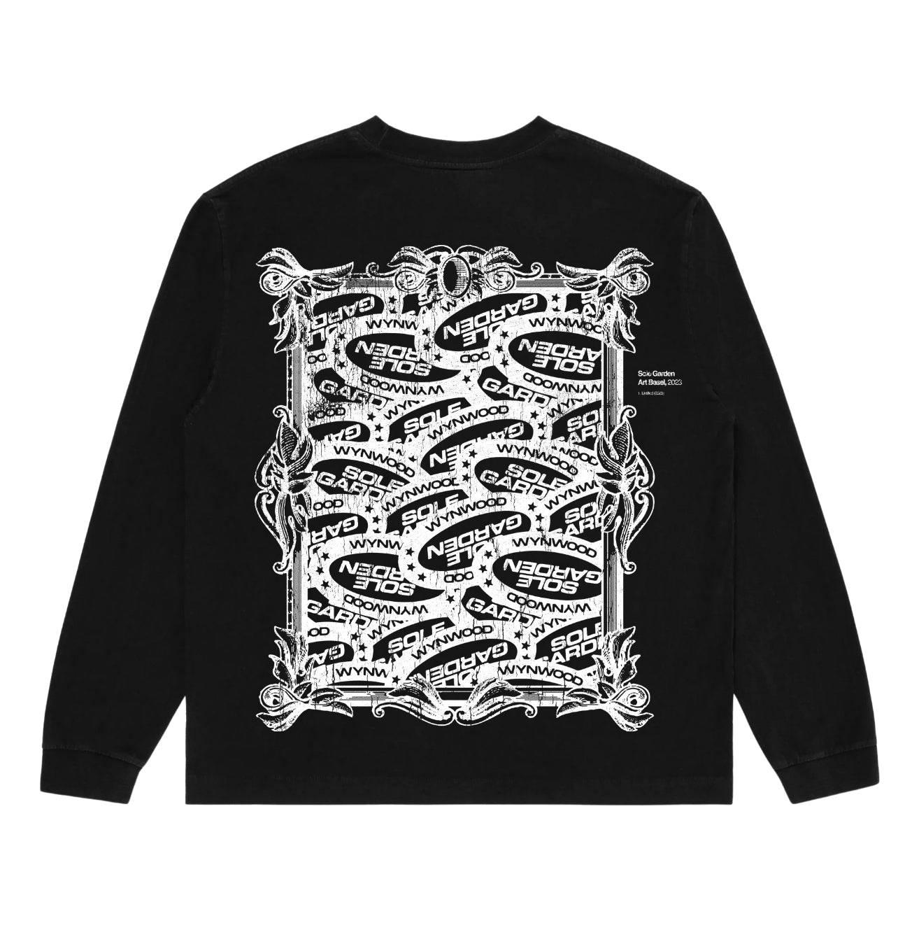 Sole Garden "Wynwood Art Basel ‘23" Long sleeve Black Tee