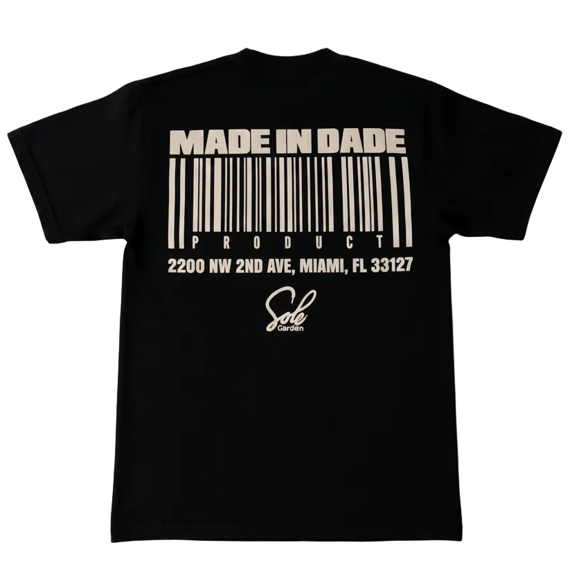Sole Garden x The 3o5 “Barcode” Black Tee