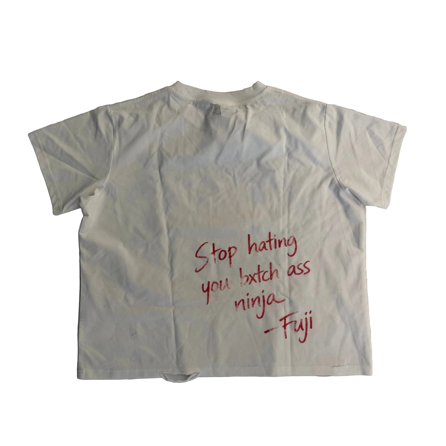Fujimoto 'Stop Hating' White Tee
