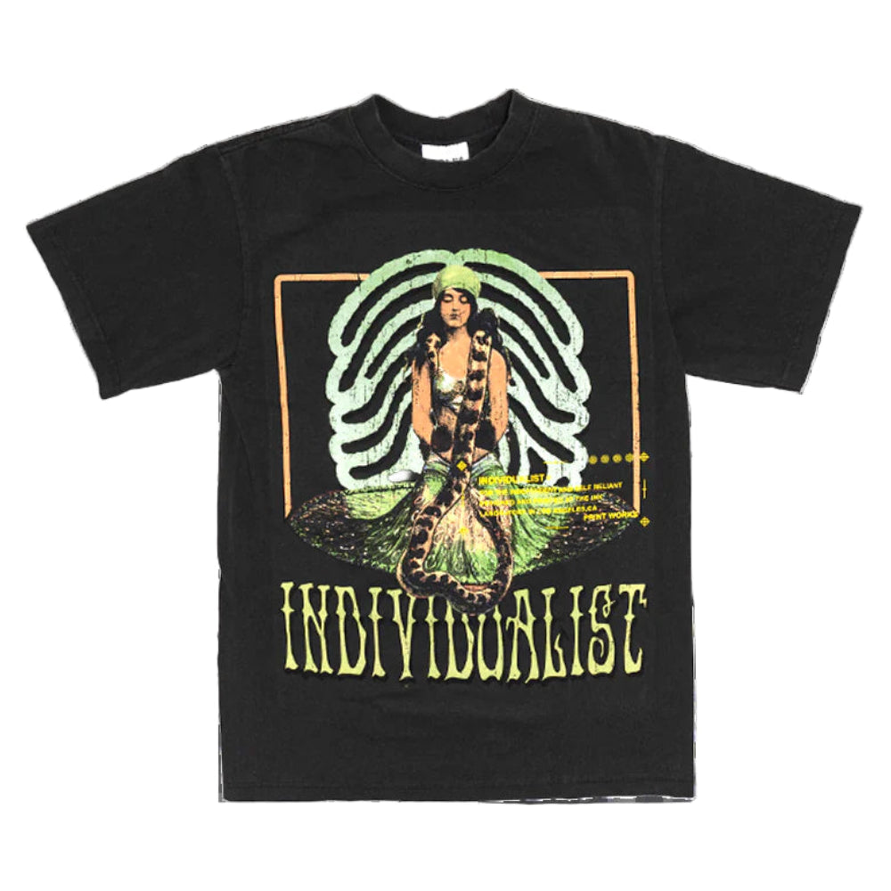 Individualist “Snake Charmer” Vintage Black Tee