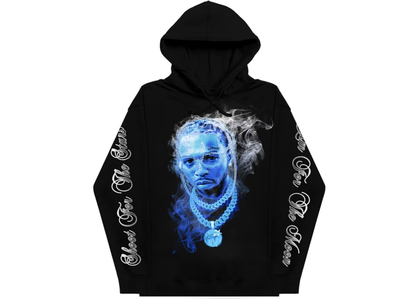 Pop Smoke x "Who Decides War Portrait" Black Hoodie