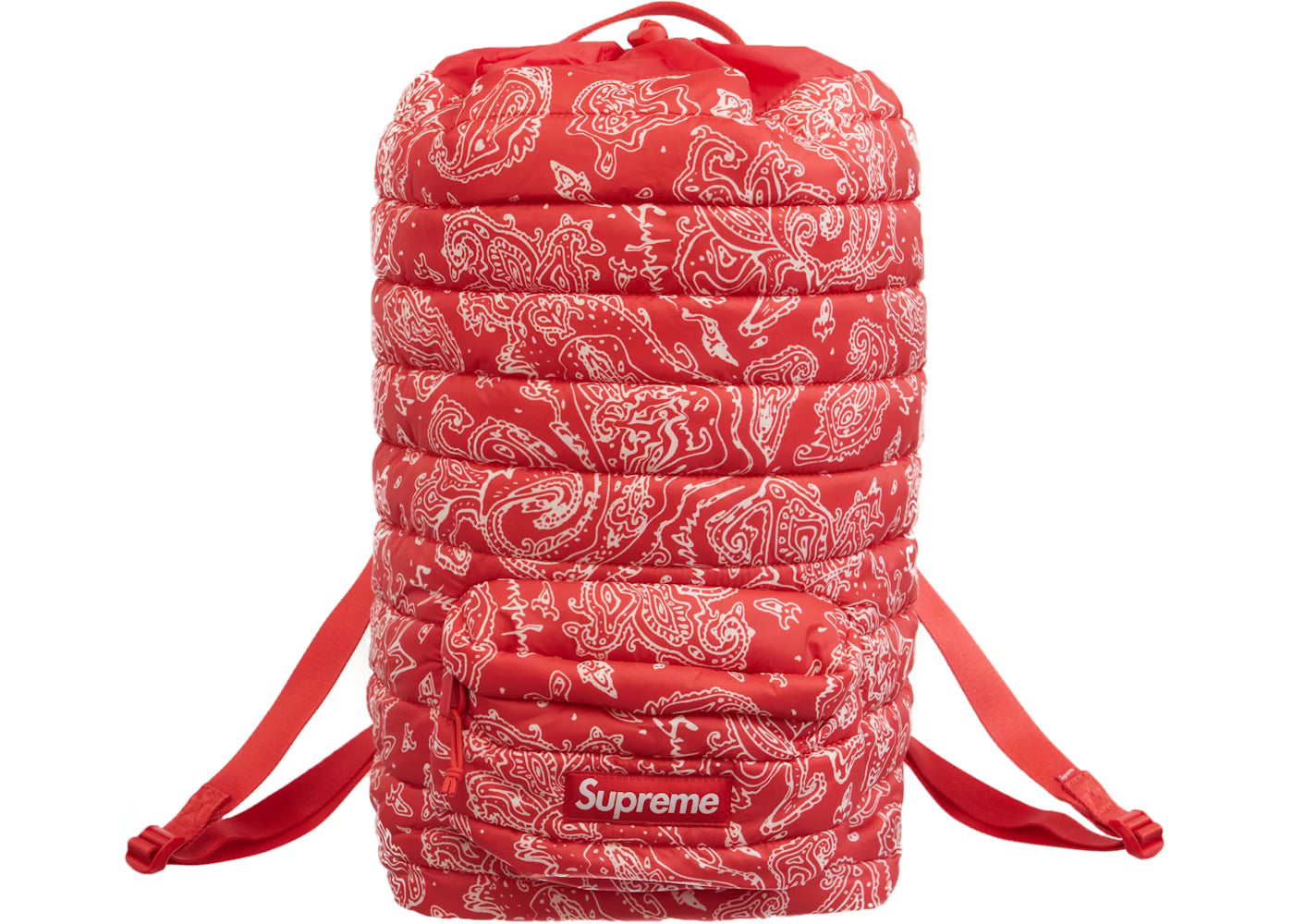 Supreme Bag "Puffer Backpack" Red Paisley