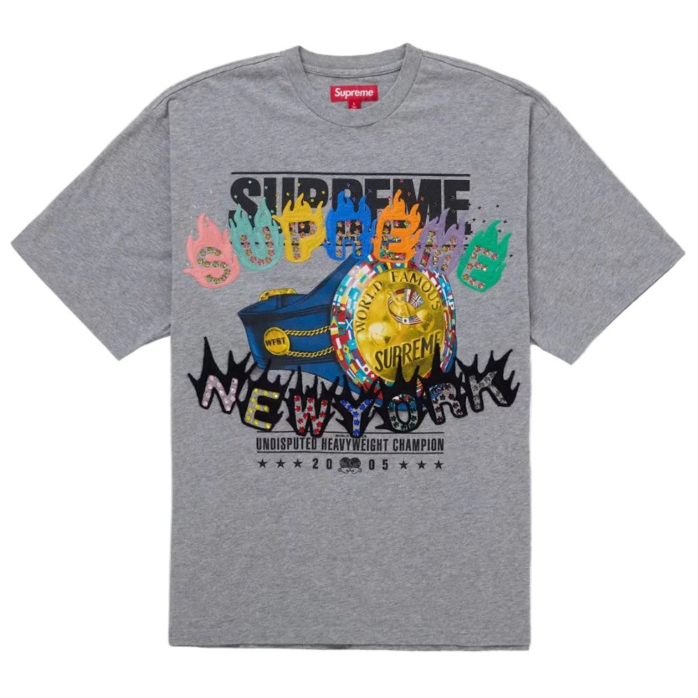 Supreme 'Undisputed S/S' Heather Grey Tee