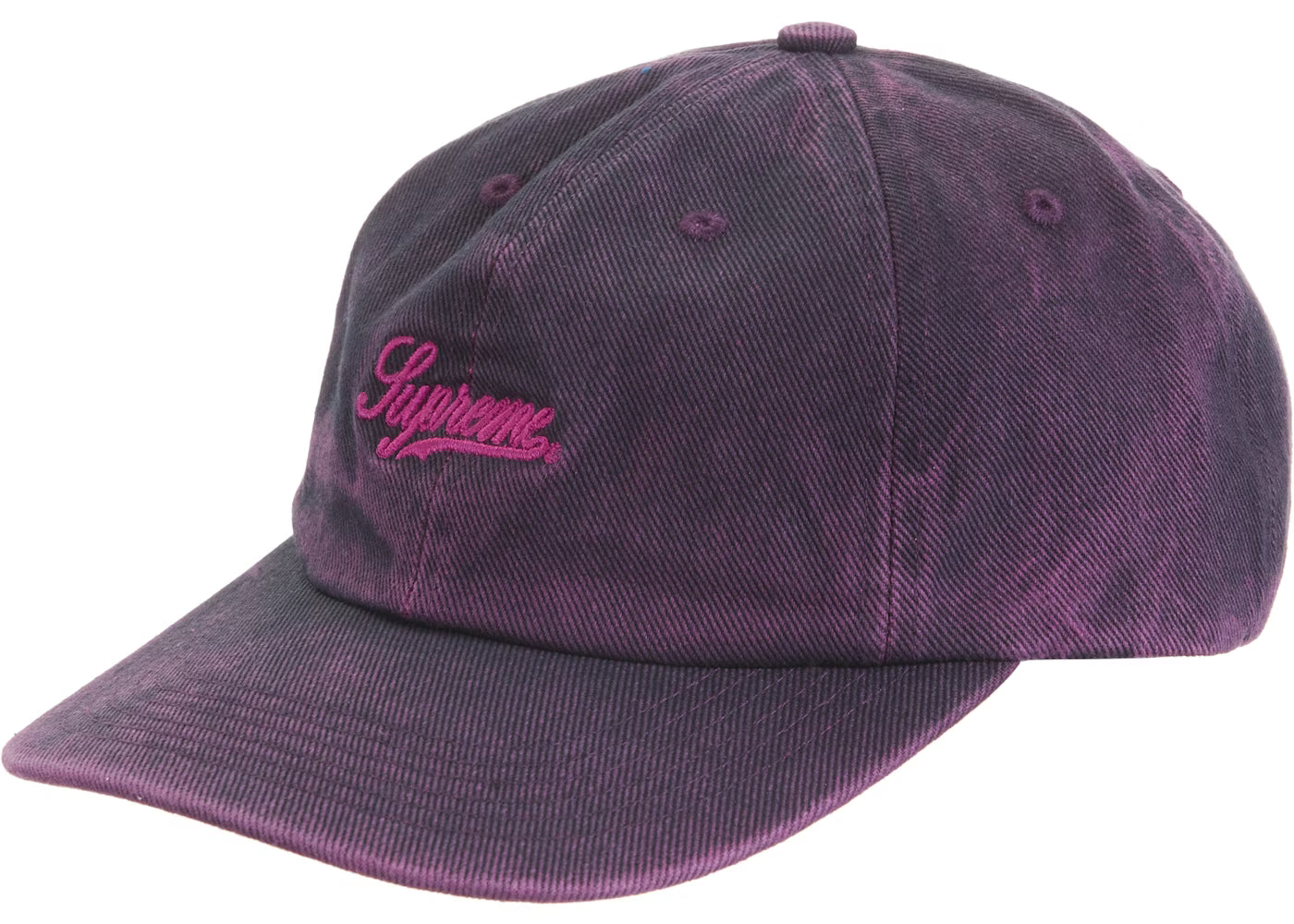 Supreme "Washed Twill" 6-Panel Hat Purple