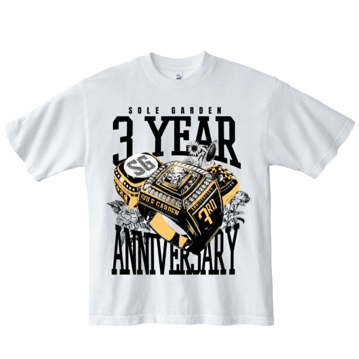 Sole Garden "Three-peat" T-Shirt White