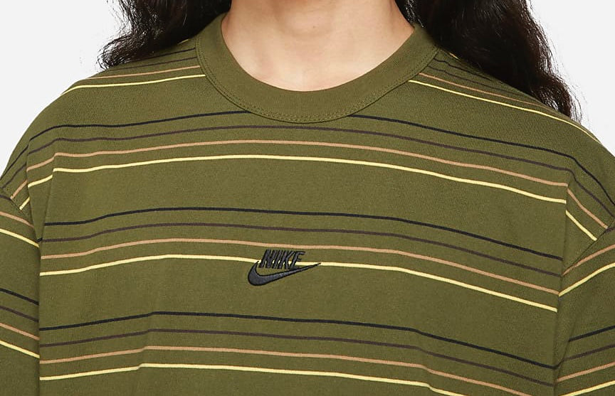Nike Premium Tee Olive Stripe