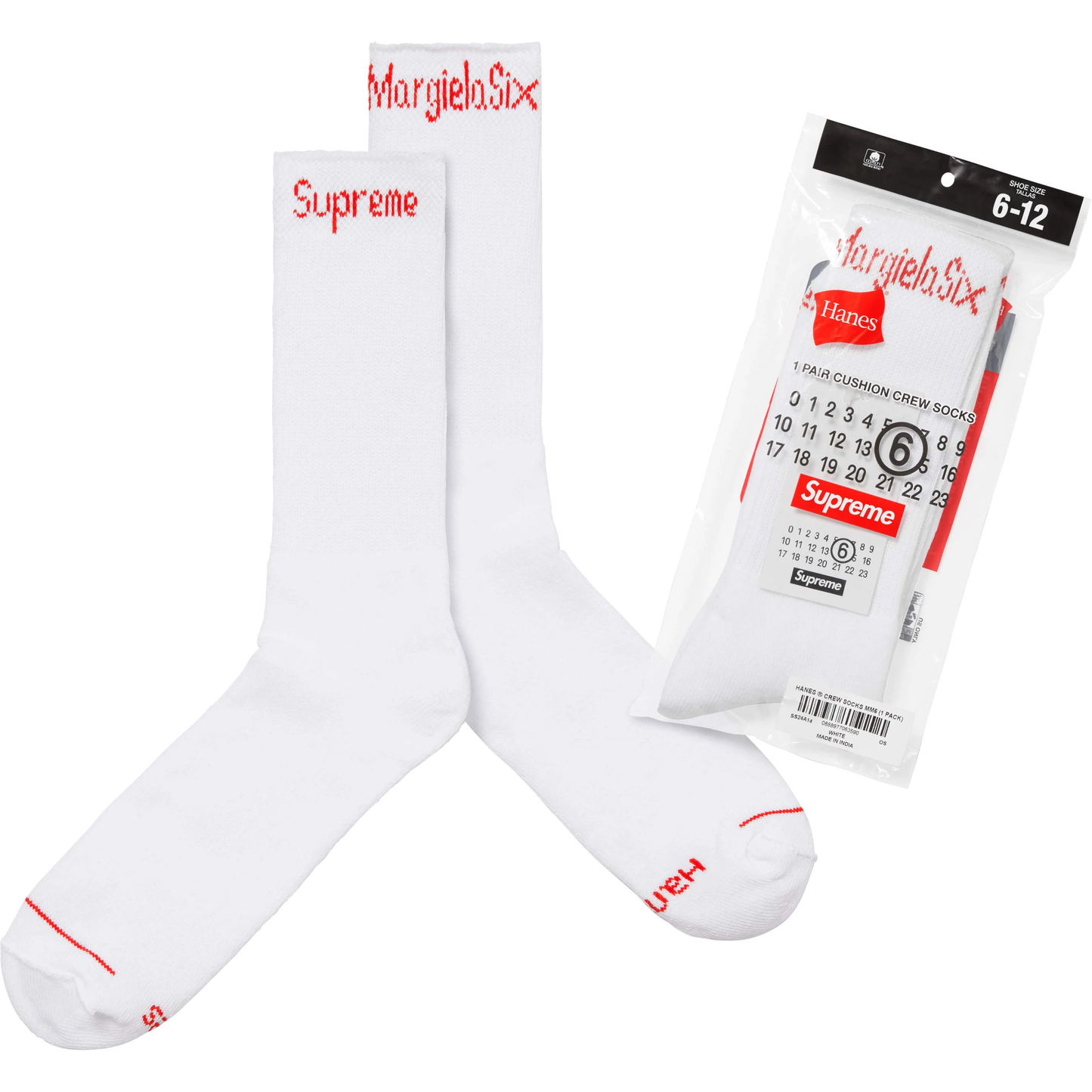 Supreme/Hanes x Maison Margiela Socks (1 Pack)