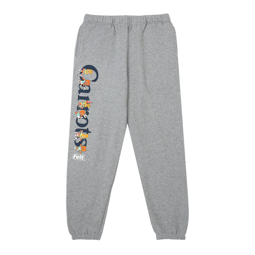 FELT x Carrots by Anwar Carrots "Wordmark" Grey Sweatpants